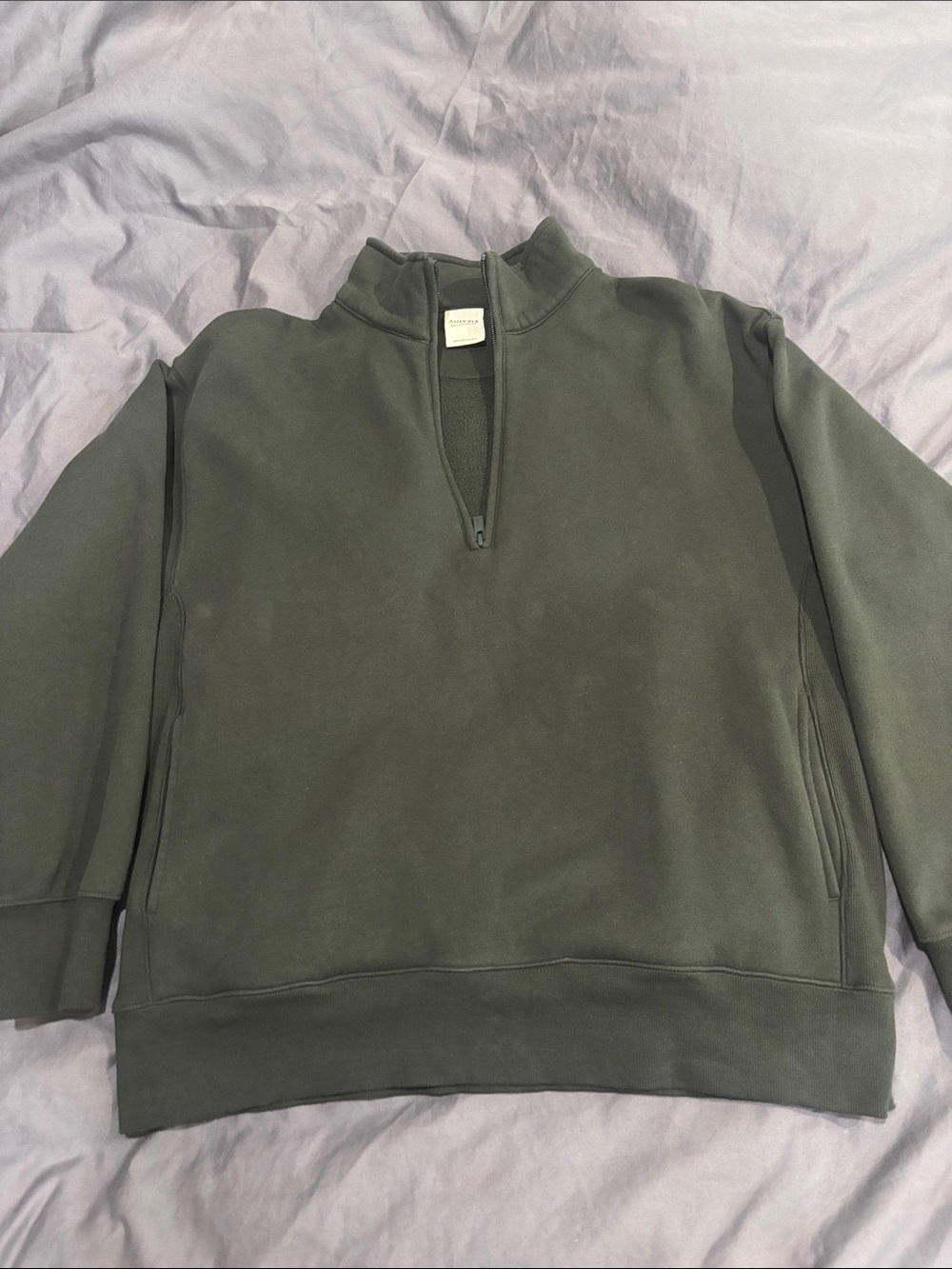 Aritzia Boyfriend fit quarter zip